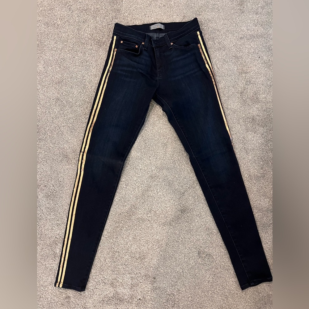 principle denim dreamer rose gold stripe